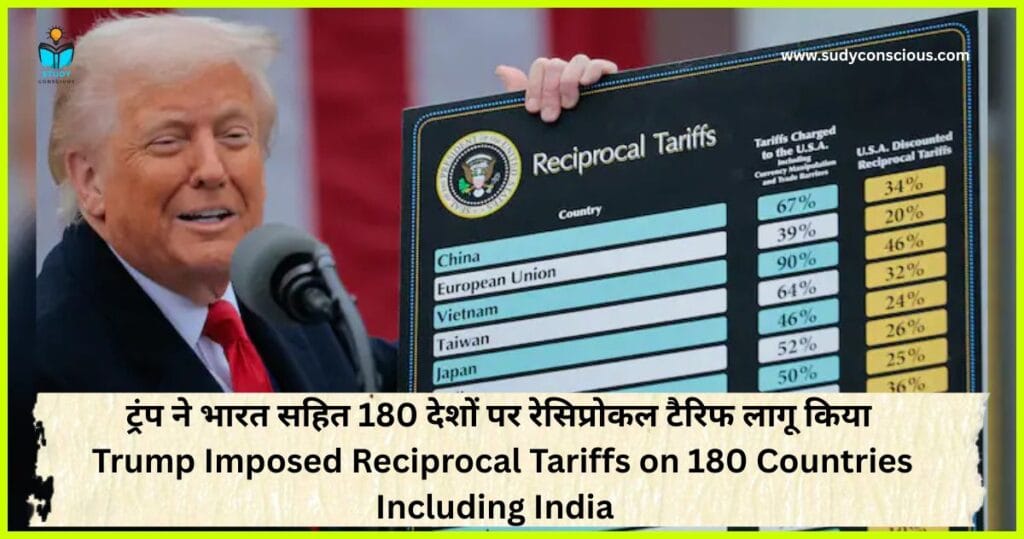 ट्रंप ने भारत सहित 180 देशों पर रेसिप्रोकल टैरिफ लागू किया || Trump imposed reciprocal tariffs on 180 countries including India