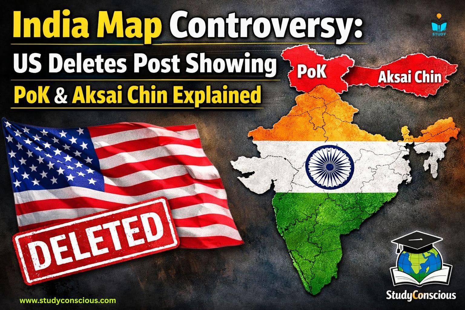 India’s long-standing position on PoK and Aksai Chin India has consistently maintained that Jammu and Kashmir, including PoK, is an integral part of the country. Similarly, Aksai Chin is regarded as Indian territory illegally occupied by China. This position is non-negotiable and clearly reflected in India’s official maps, constitutional framework, and diplomatic communications. What this development means for India–US relations The episode is unlikely to cause lasting damage to India–US ties, which remain strong and strategic. However, it highlights the high sensitivity of territorial issues and the importance of careful messaging by partners. The swift deletion suggests the US is mindful of India’s concerns and keen to avoid misunderstandings that could affect broader cooperation in trade, defence, and geopolitics.