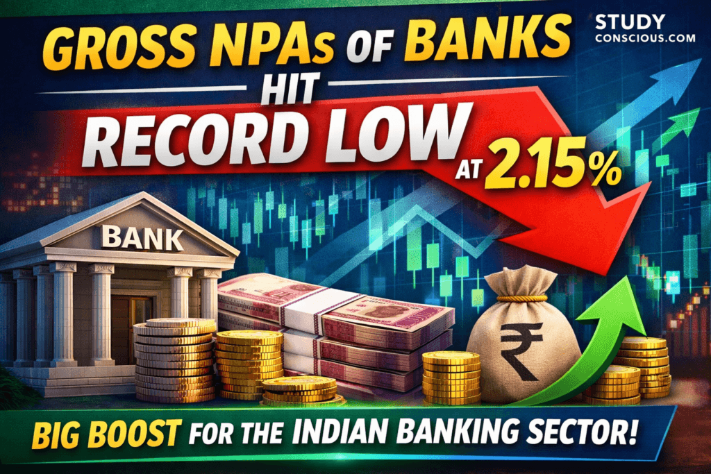 Gross NPAs of Banks Hit Record Low at 2.15% || Big Boost for the Indian Banking Sector create a thumbnail