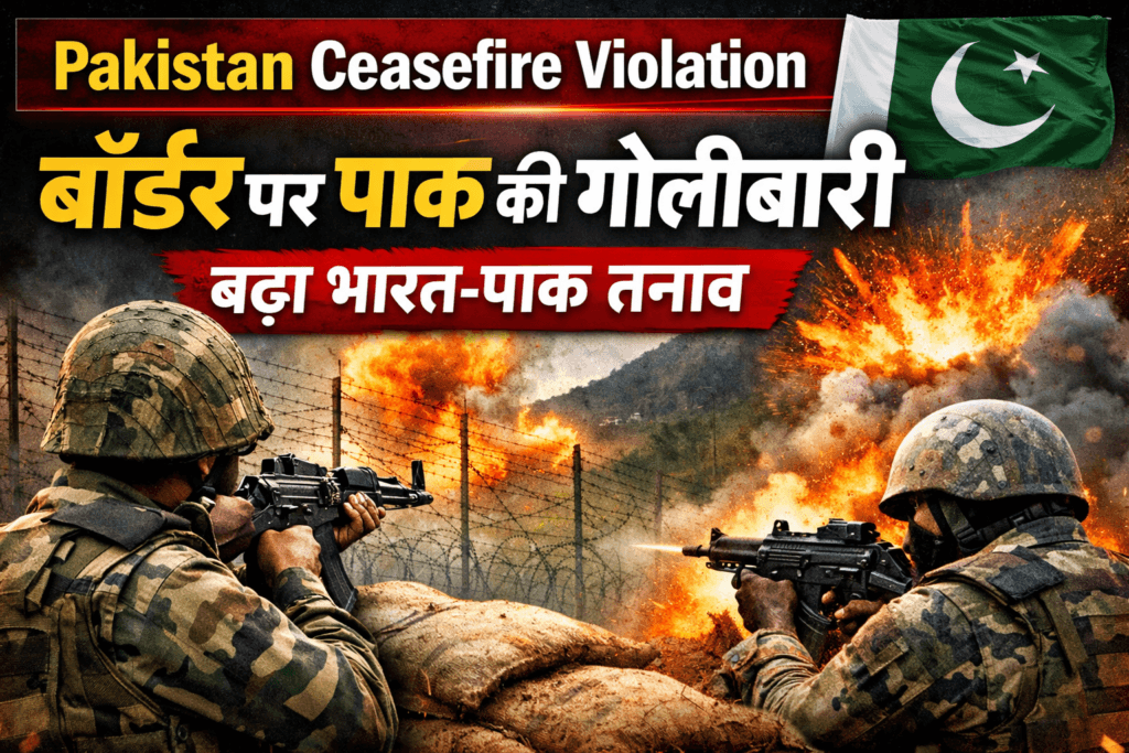 Pakistan Ceasefire Violation: बॉर्डर पर पाक की गोलीबारी, बढ़ा भारत-पाक तनाव