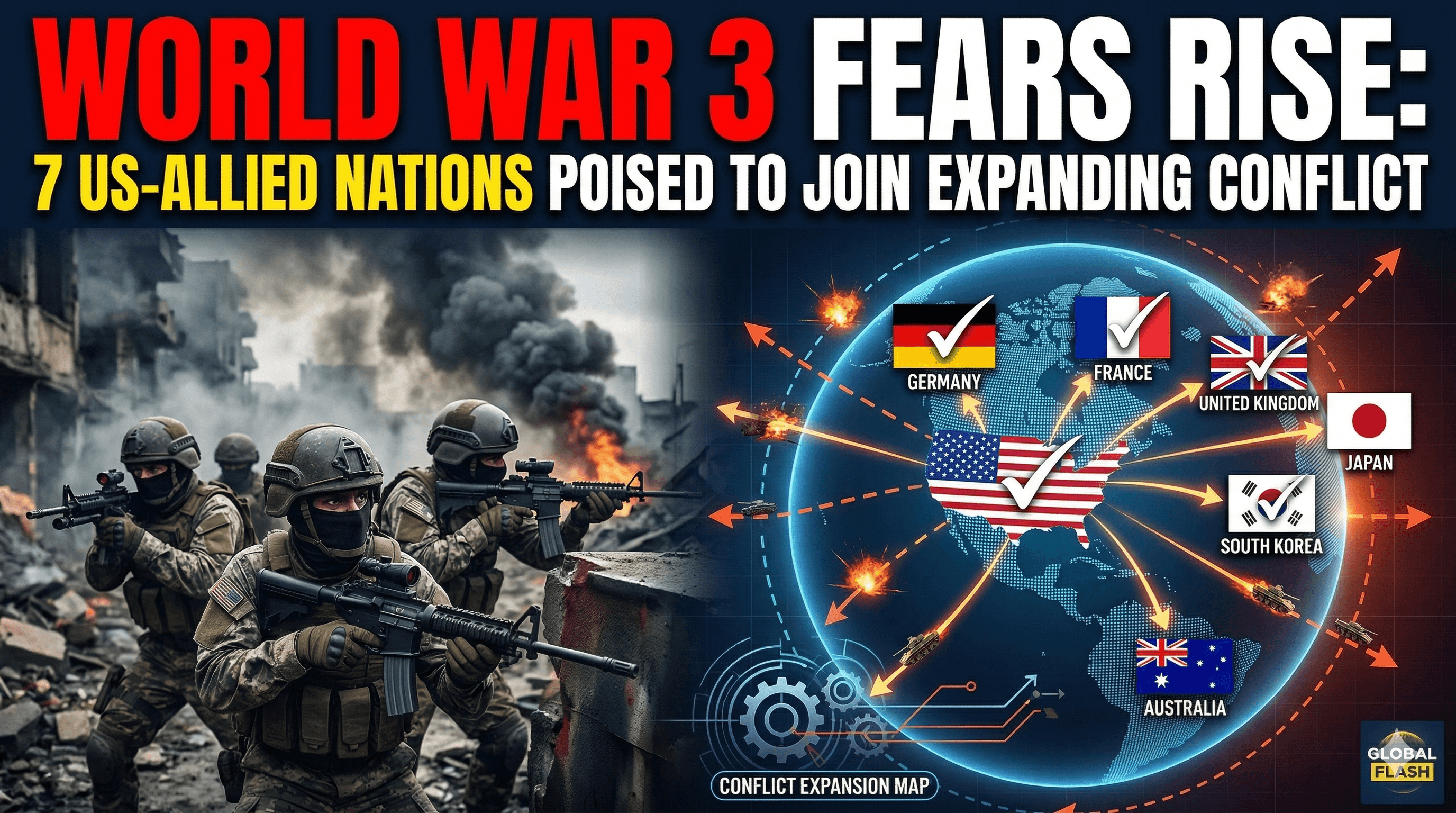World War III Fears Rise: 7 US-Allied Nations Poised to Join Expanding Conflict