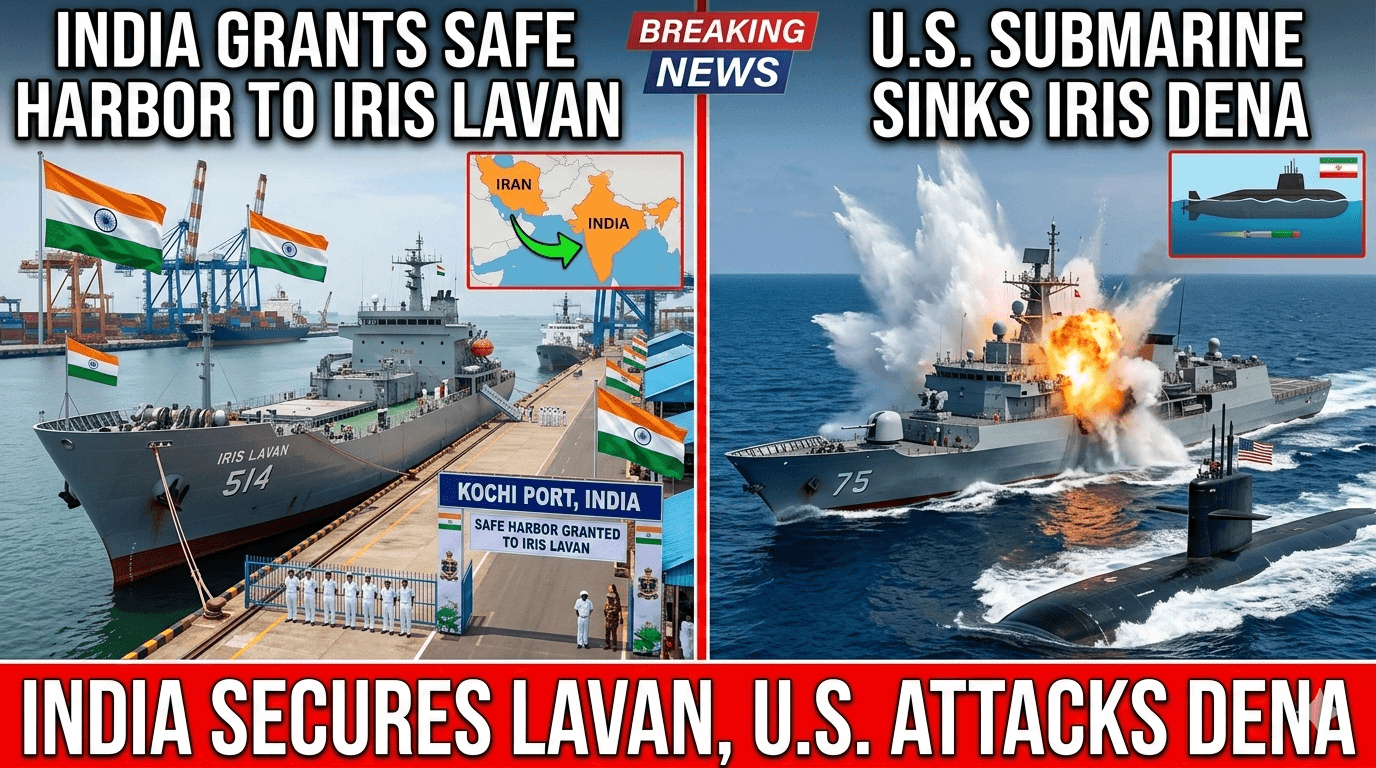 India Grants Safe Harbor to Iran’s IRIS Lavan as U.S. Submarine Sinks IRIS Dena