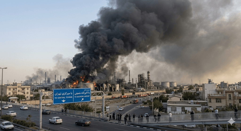 Iran Oil Facilities पर Strike: US-Israel War के 9वें दिन Tehran में ज़हरीला धुआं