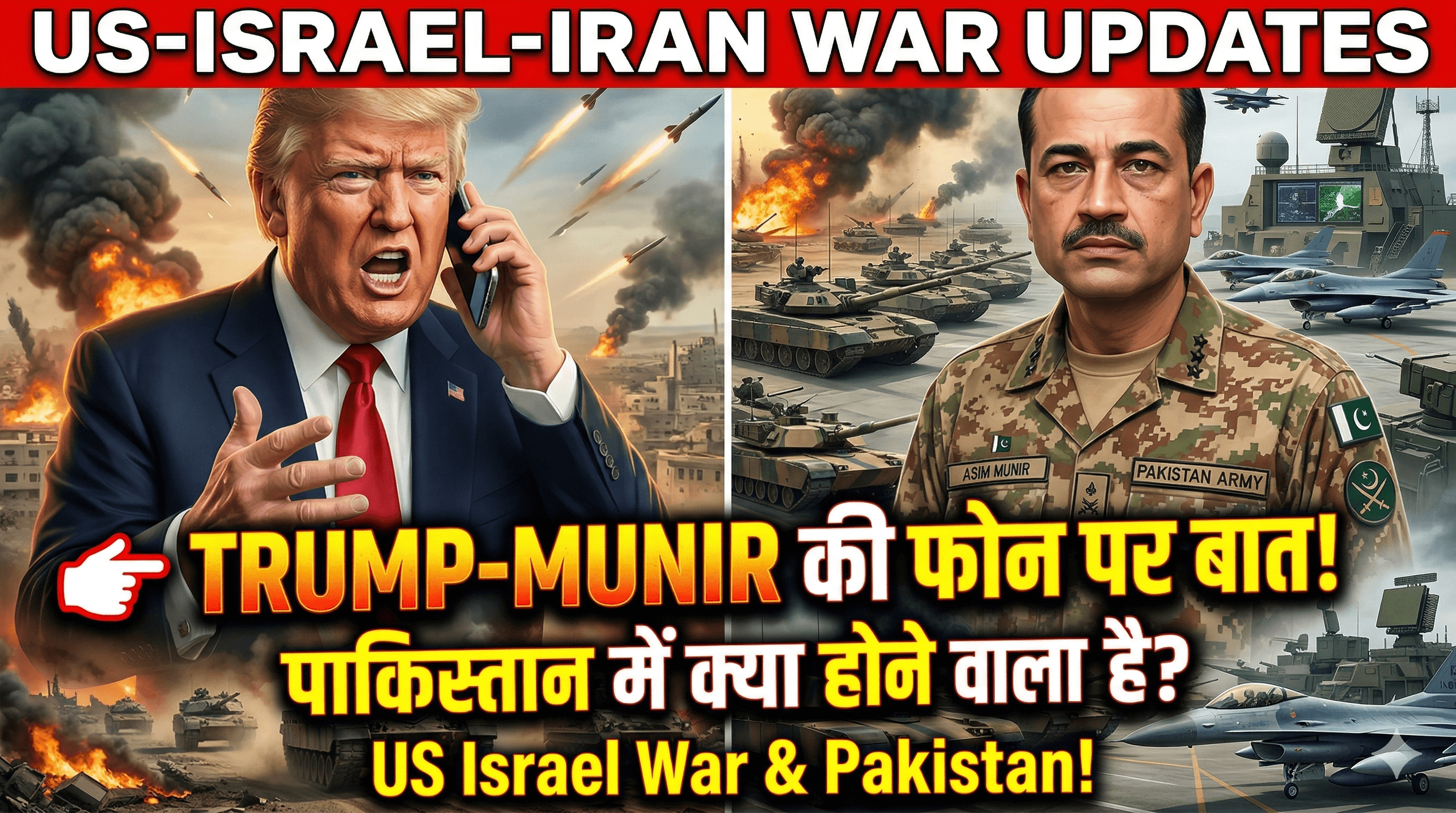 US Israel Iran War के बीच Trump-Munir की फोन पर बात, Pakistan में क्या होने वाला है?