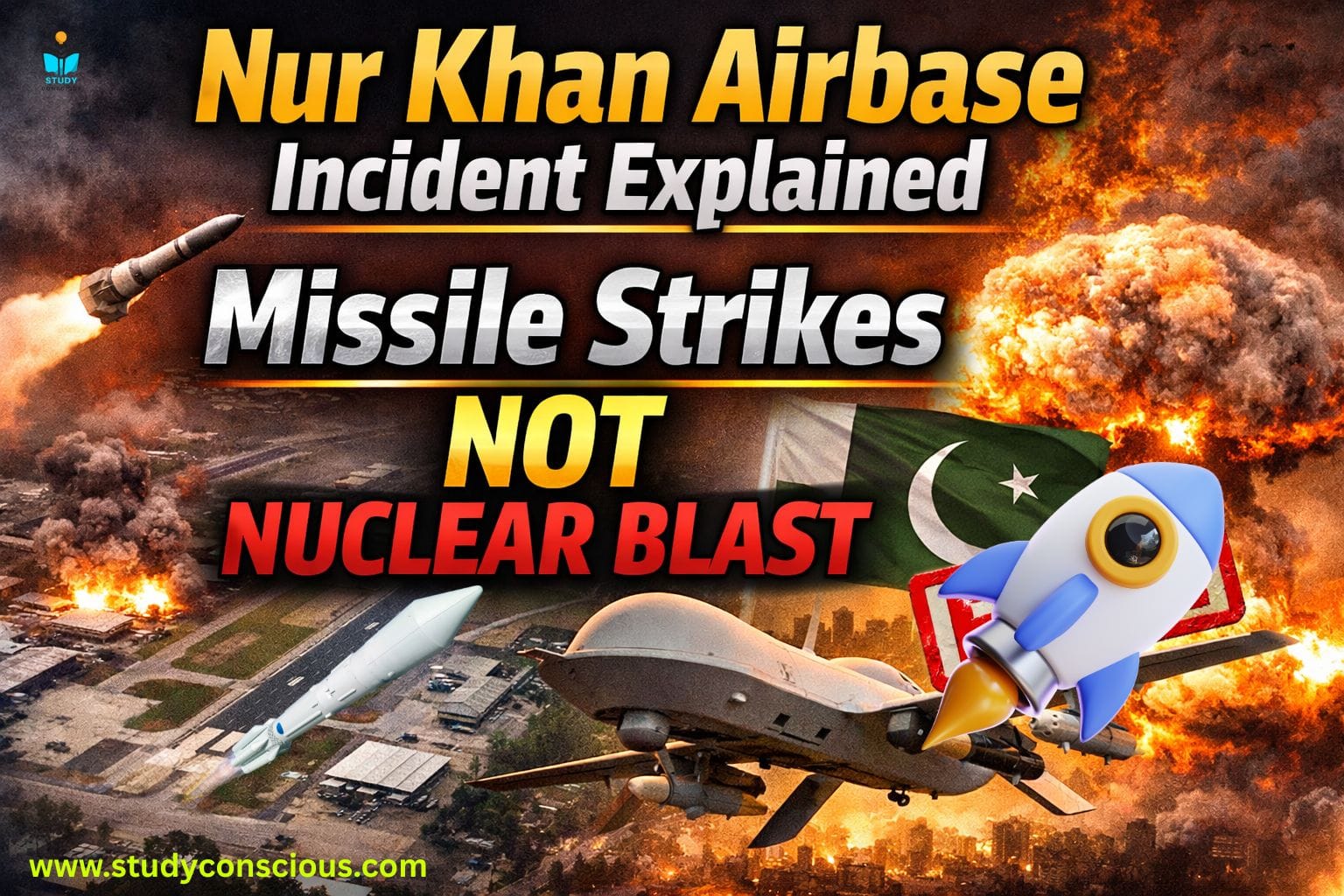 Nur Khan Airbase Incident Explained — Missile Strikes Not Nuclear Blast